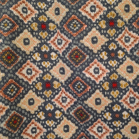 Loft abstract pattern mini skirt in muted fall colors - size 2 - Picture 5 of 10